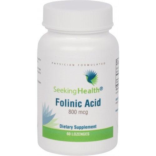 Folinic Acid - 800 mcg - 60 Lozenges - Seeking Health - welzo