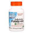 Fully Active Folate 400 with Quatrefolic 400mcg, 90 Capsules - Doctor's Best - welzo