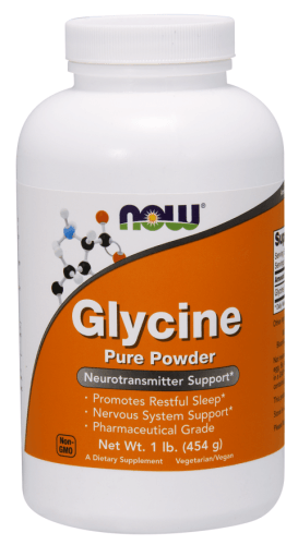 Glycine 100% Pure Powder - (454 g) - NOW Food - welzo