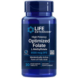 High Potency Optimized Folate, 30 Veg Tablets- Life Extension - welzo