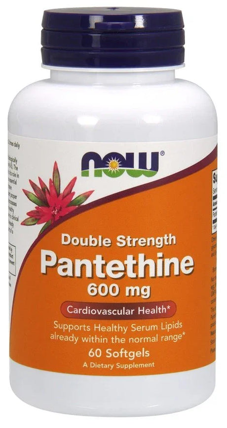NOW Foods Pantethine, 600mg Double Strength - 60 softgels