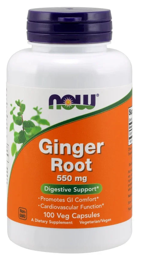 NOW Foods Ginger Root, 550mg - 100 vcaps