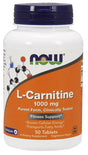 NOW Foods L-Carnitine, 1000mg - 50 tablets