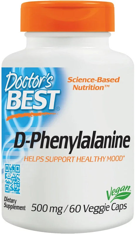 Doctor's Best D-Phenylalanine, 500mg - 60 vcaps