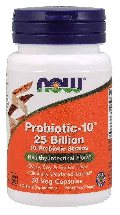 NOW Foods Probiotic-10, 25 Billion - 30 vcaps