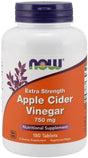 NOW Foods Apple Cider Vinegar, 750mg Extra Strength - 180 tablets
