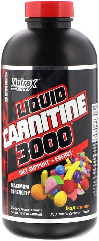 Nutrex Liquid Carnitine 3000, Green Apple - 480 ml.
