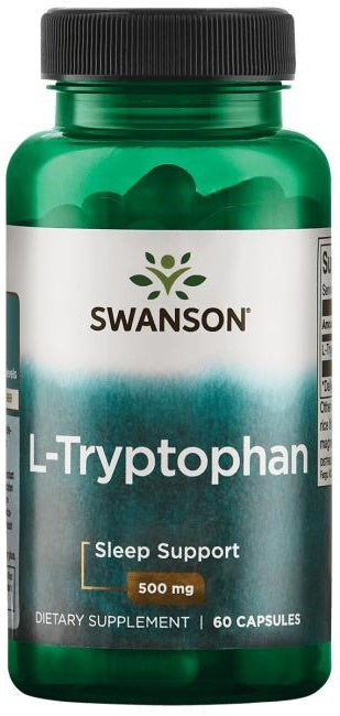 Swanson L-Tryptophan, 500mg - 60 caps