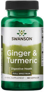 Swanson Ginger & Turmeric - 60 caps