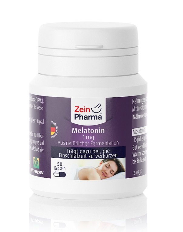 Zein Pharma Melatonin, 1mg - 50 caps