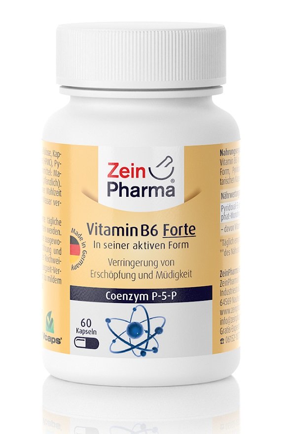 Zein Pharma Vitamin B6 (P-5-P), 40mg - 60 caps