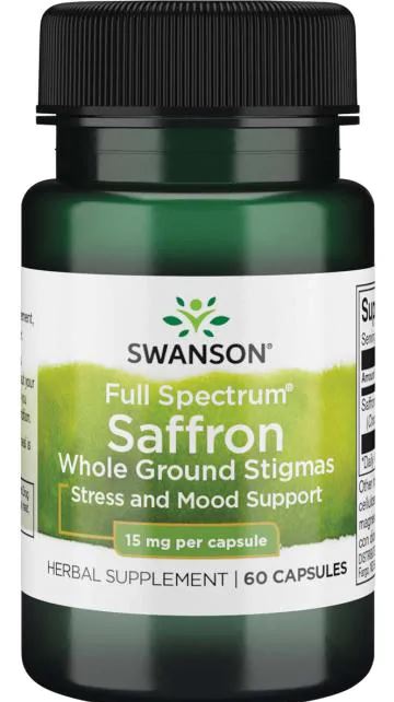 Swanson Full Spectrum Saffron, 15mg - 60 caps