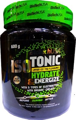 BioTechUSA IsoTonic, Lemon Ice Tea - 600 grams