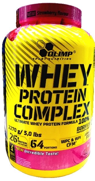 Olimp Nutrition Whey Protein Complex 100%, Strawberry (EAN 5901330067525) - 2270 grams