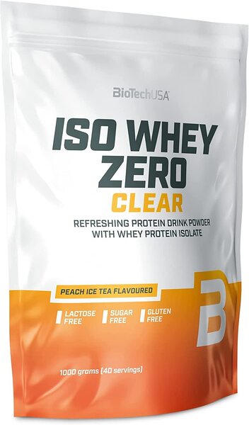 BioTechUSA Iso Whey Zero Clear, Peach Ice Tea - 1000 grams