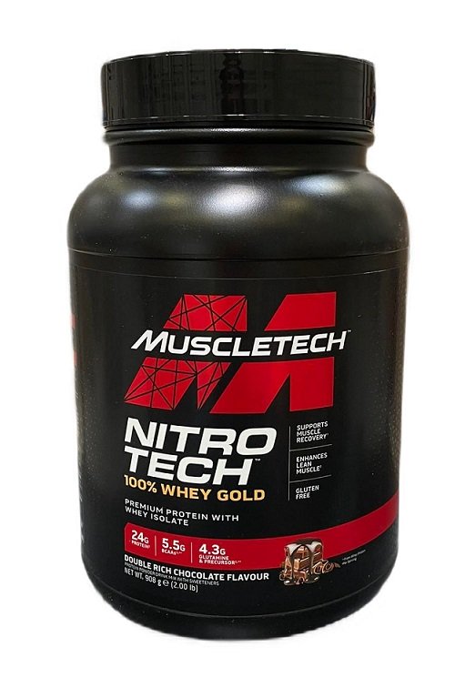 MuscleTech Nitro-Tech 100% Whey Gold, Double Rich Chocolate (EAN 631656260083) - 908 grams