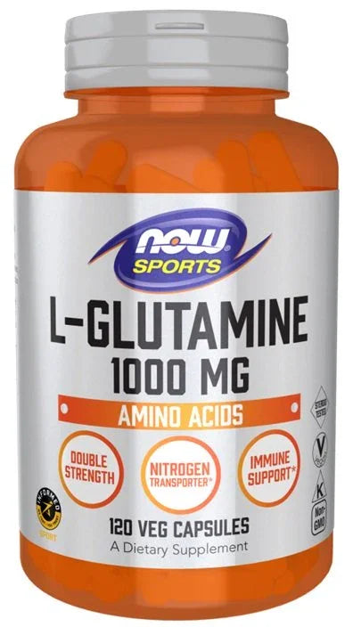 NOW Foods L-Glutamine, 1000mg - 120 vcaps