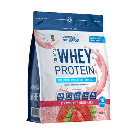 Applied Nutrition Critical Whey, Strawberry Milkshake - 450 grams