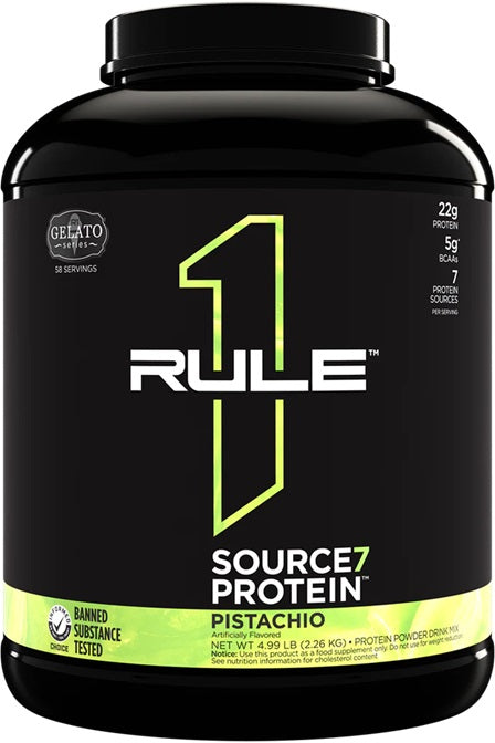 Rule One Source7 Protein, Pistachio Gelato - 2260 grams