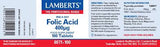 Lamberts Folic Acid 400 µg, 100 Tabs