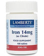 Iron 14mg (as Citrate), 100 tabs - Lamberts - welzo