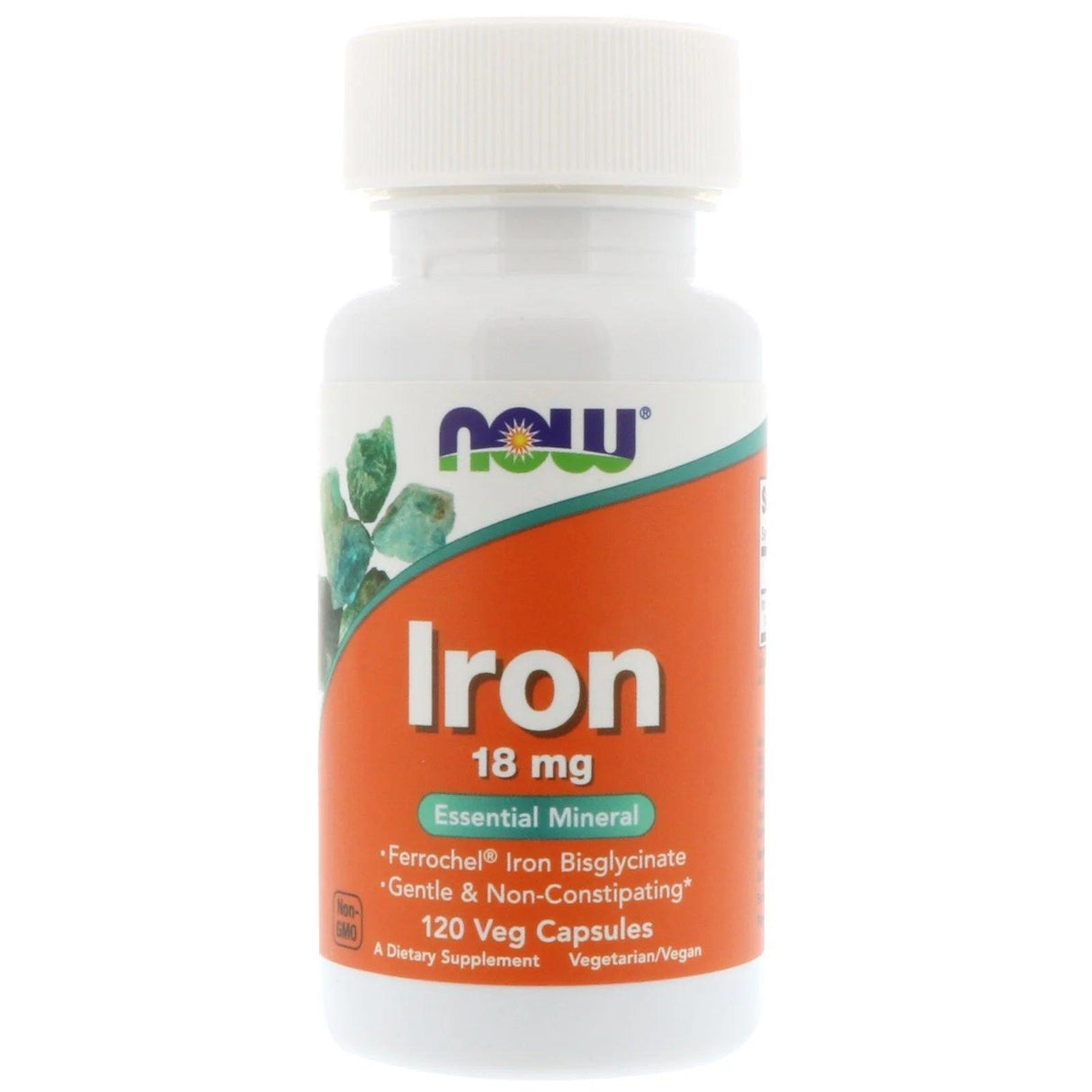 Iron, 18mg, 120 Veggie Caps - Now Foods - welzo