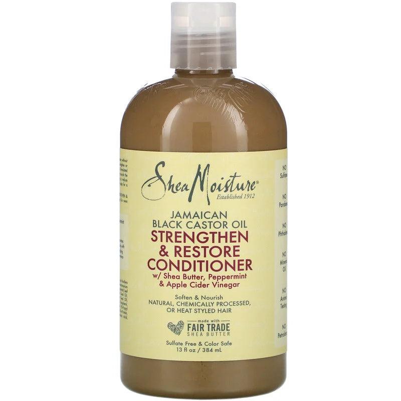 Jamaican Black Castor Oil Strengthen & Restore Conditioner, 13 fl oz (384 ml) - SheaMoisture - welzo