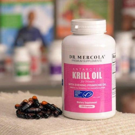 Krill Oil for Women, 270 Licaps Capsules - Dr Mercola - welzo