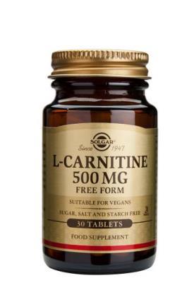 L-Carnitine 500mg 60 tablets - Solgar - welzo