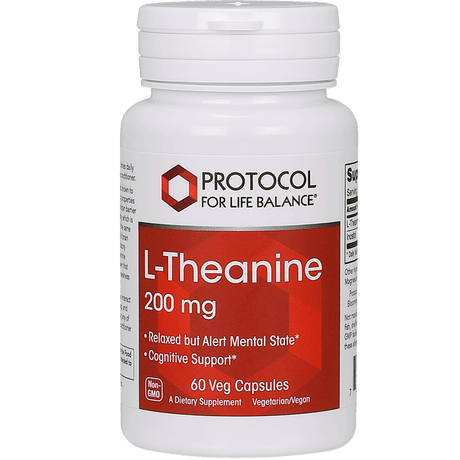 L-Theanine 200mg 60 vcaps - Protocol For Life Balance - welzo