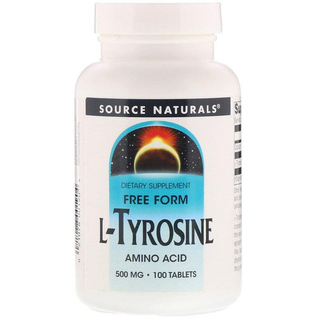 L-Tyrosine, 500 mg, 100 Tablets - Source Naturals - welzo