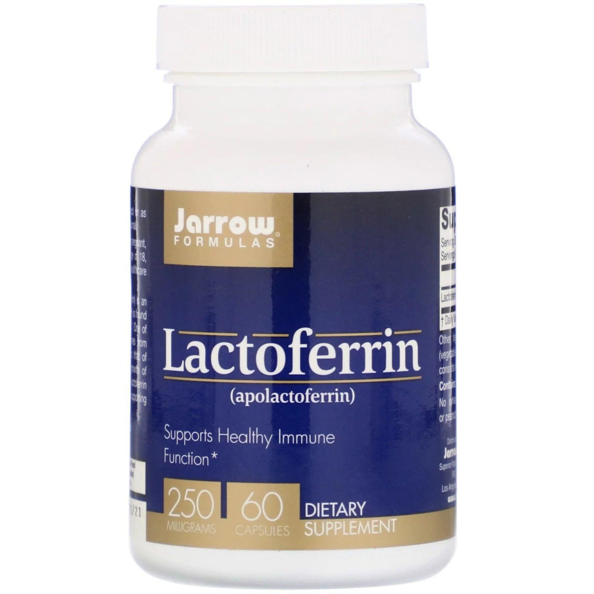 Lactoferrin 250 mg, 60 Capsules - Jarrow Formulas - welzo