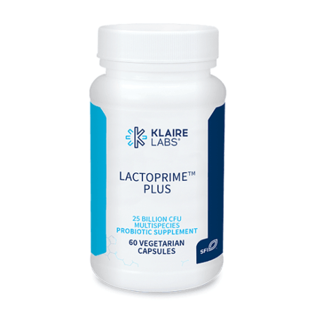 Lactoprime Plus High-CFU Multispecies Formula, SCD Compliant, 60 Capsules - Klaire Labs - welzo