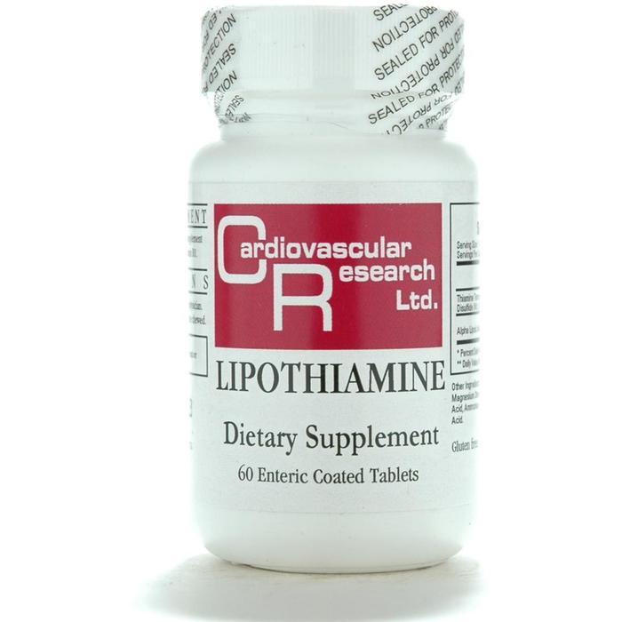 Lipothiamine - 60 Enteric Coated Tablets - Ecological Formulas - welzo