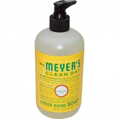 Liquid Hand Soap&#044; Honeysuckle Scent&#044; 12.5 fl oz (370 ml) - Mrs. Meyers Clean Day - welzo