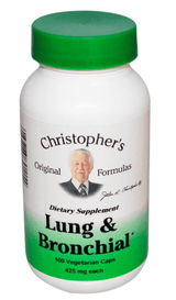 Lung and Bronchial, 425 mg (100 Vegetarian Caps) - Christopher's Original Formulas - welzo