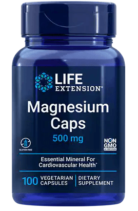 Magnesium Caps, 500 mg, 100 Veggie Caps - Life Extension - welzo