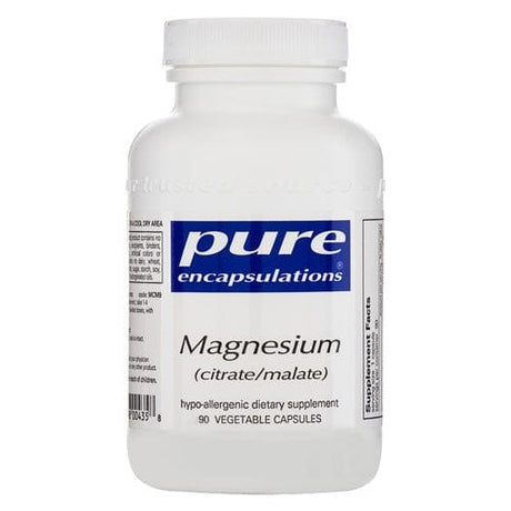 Magnesium (citrate/malate) 120 mg 90 vcaps - Pure Encapsulations - welzo