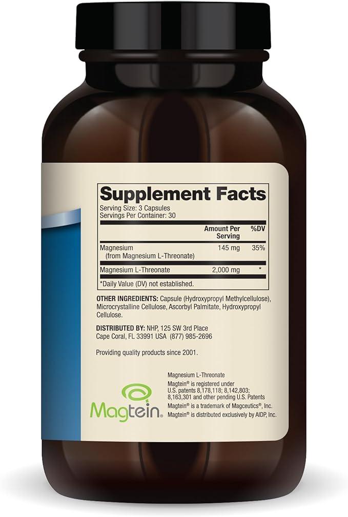 Magnesium L-Threonate - 90 Capsules - Dr Mercola - welzo