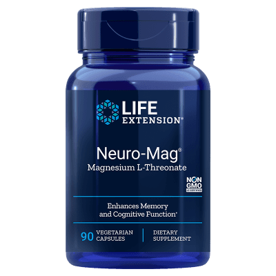 Magnesium L-Threonate - Neuro-Mag - 90 Veg Caps - Life Extension - welzo