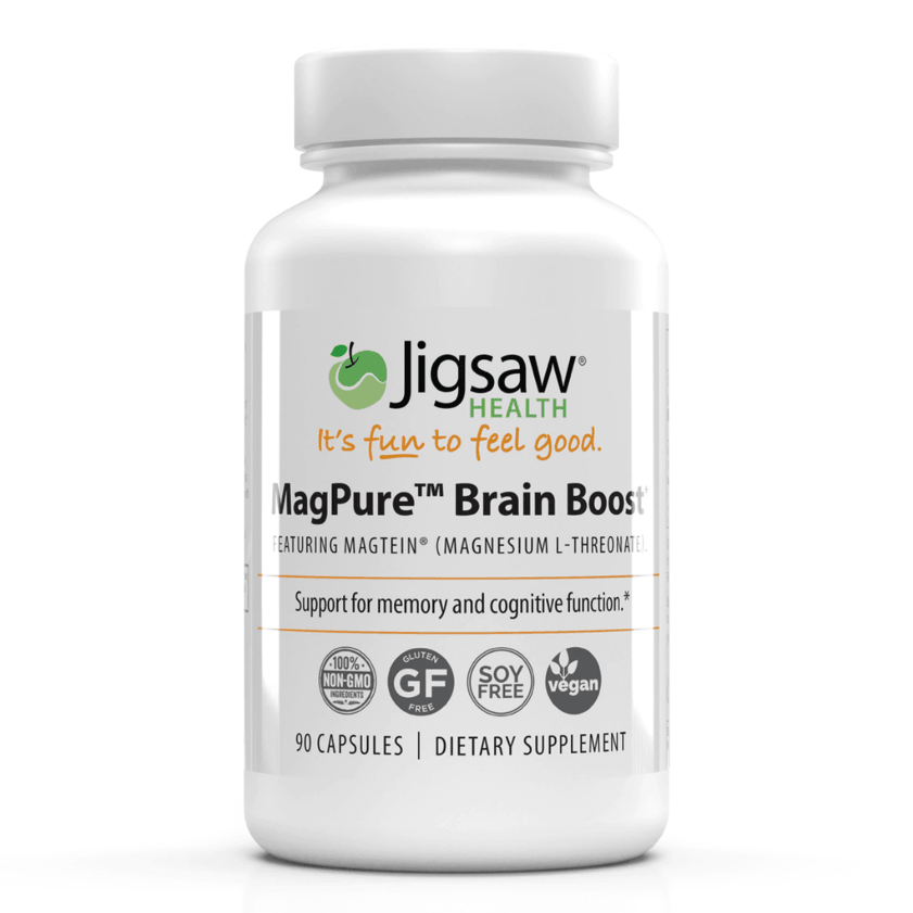 MagPureâ„¢ (Magtein) Brain Boost - 90 Capsules - Jigsaw Health - welzo