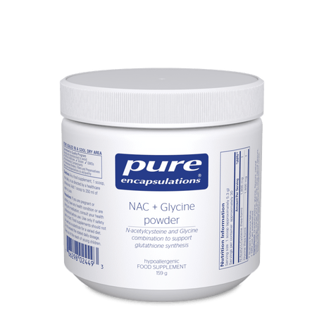 NAC + Glycine Powder, 159g - Pure Encapsulations - welzo