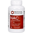 NAC N-Acetyl-Cysteine, 600 mg, 100 Veg Capsules - Protocol for Life Balance - welzo