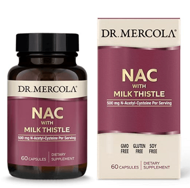 NAC with Milk Thistle (formerly Liver Support) - 60 Capsules - Dr Mercola - welzo