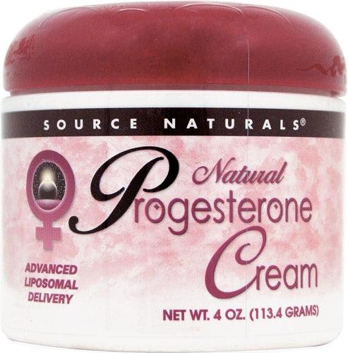 Natural Progesterone Cream (113.4 g) - Source Naturals - welzo