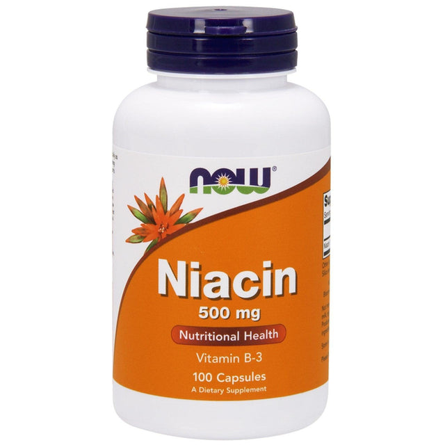 Niacin, 500 mg, 100 Capsules - Now Foods - welzo