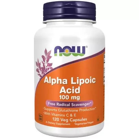 Now Foods Alpha Lipoic Acid 100mg Veg Capsules