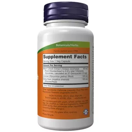 Now Foods Black Cohosh Root 80 mg 90 Veg Capsules