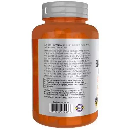 Now Foods Branched Chain Amino Acids Veg Capsules