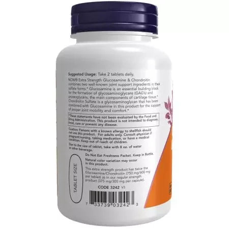Now Foods Glucosamine & Chondroitin Extra Strength 60 Tablets